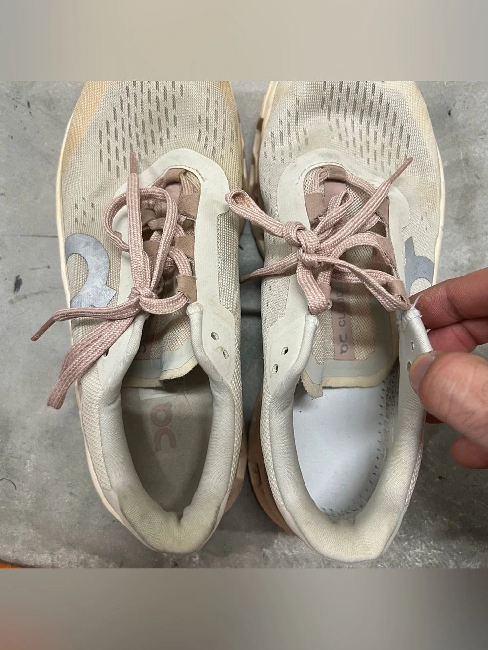 On Cloudmonster Running Sneaker In Moon/Fawn - Women's Size 8.5 (61.97785) READ